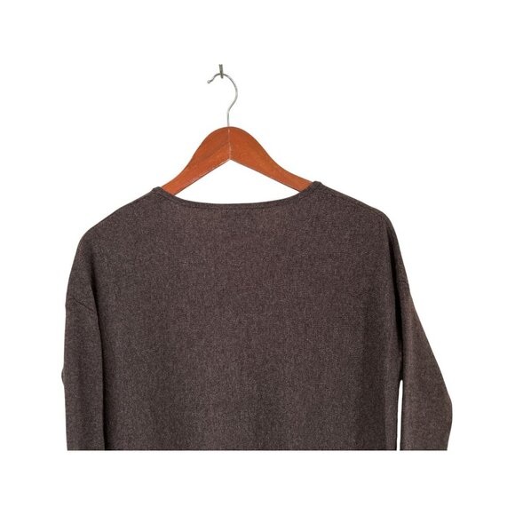 Premise Cashmere Knit Tunic 100% Cashmere V-Neck Sweater Beige Small - Picture 4 of 9